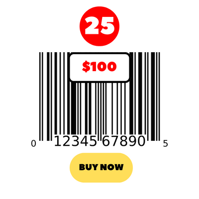 25 x Barcodes - Barcodes for Niger